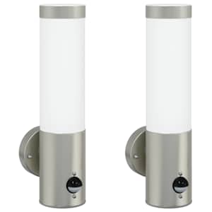 Venkovní nástěnné svítidlo 2 pcs Stříbrná 12 x 8,5 x 29 cm - obrázek 2