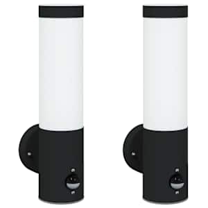 Venkovní nástěnné svítidlo 2 pcs Černá 12 x 8,5 x 29 cm - obrázek 2