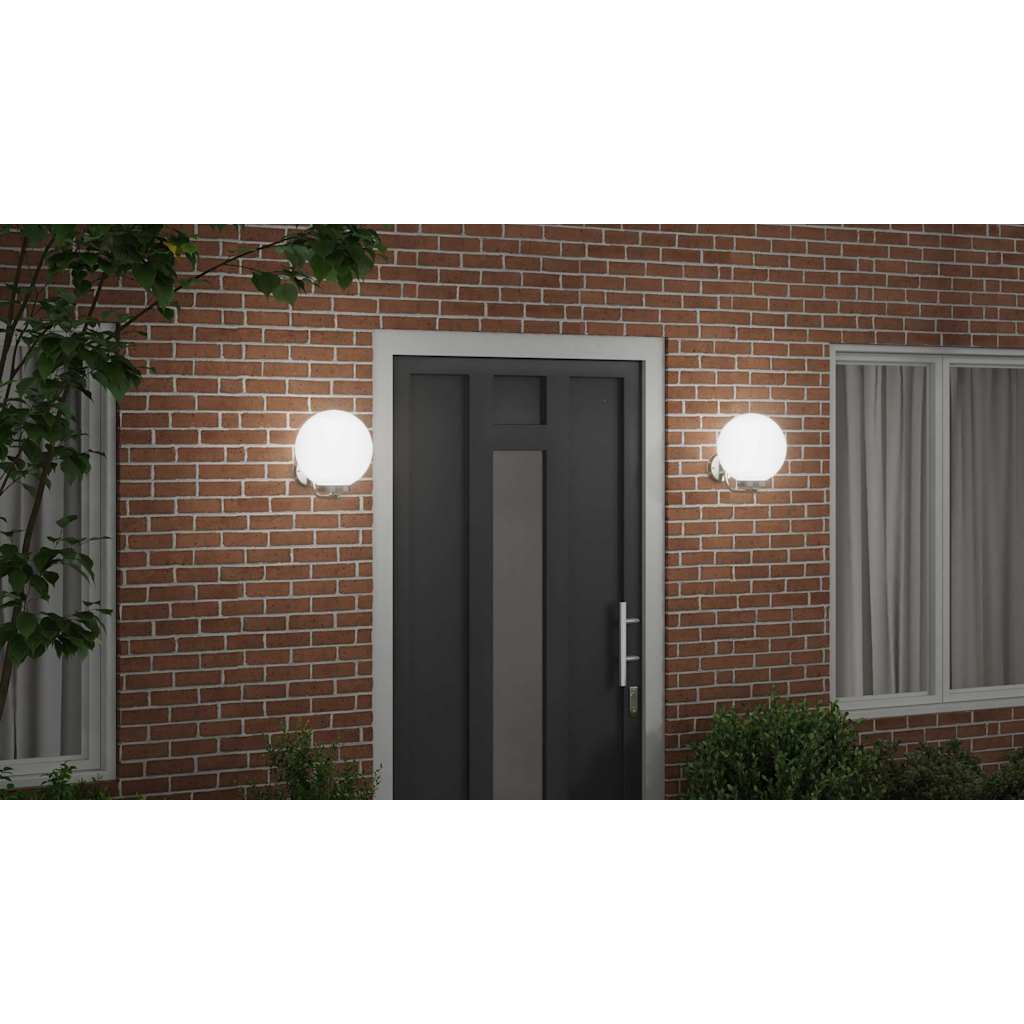 vidaXL Außenwandleuchte 2 pcs Silber 29 x 25 x 33 cm – Bild 11