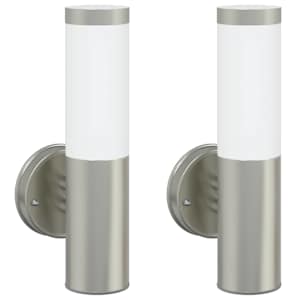 Venkovní nástěnné svítidlo 2 pcs Stříbrná 15 x 7,5 x 33 cm - obrázek 2