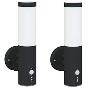 Venkovní nástěnné svítidlo 2 pcs Černá 15 x 7,5 x 33 cm - obrázek 2