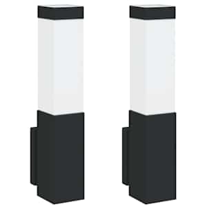 Venkovní nástěnné svítidlo 2 pcs Černá 10.5 x 6 x 33 cm - obrázek 2