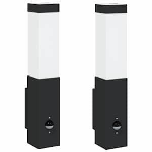 Venkovní nástěnné svítidlo 2 pcs Černá 10.5 x 6 x 33 cm - obrázek 2