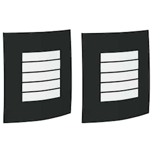 Venkovní nástěnné svítidlo 2 pcs Černá 23,5 x 9 x 26 cm - obrázek 2