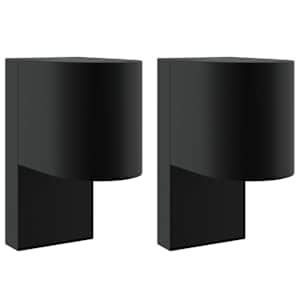 Venkovní nástěnné svítidlo 2 pcs Černá 12 x 7 x 15 cm - obrázek 2