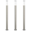 vidaXL pollarvalgustid 3 tk 110 cm roostevabast terasest IP44