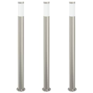 vidaXL pollarvalgustid 3 tk 110 cm roostevabast terasest IP44