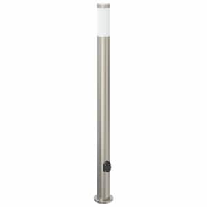 vidaXL pollarvalgusti pistikupesaga 110 cm roostevaba teras IP44