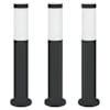vidaXL pollarvalgustid 3 tk 50 cm roostevaba teras IP44
