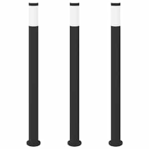 vidaXL pollarvalgustid 3 tk 110 cm roostevabast terasest IP44