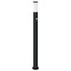 vidaXL anduriga postvalgusti 110 cm roostevaba teras IP44