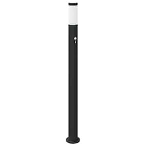 vidaXL anduriga postvalgusti 110 cm roostevaba teras IP44