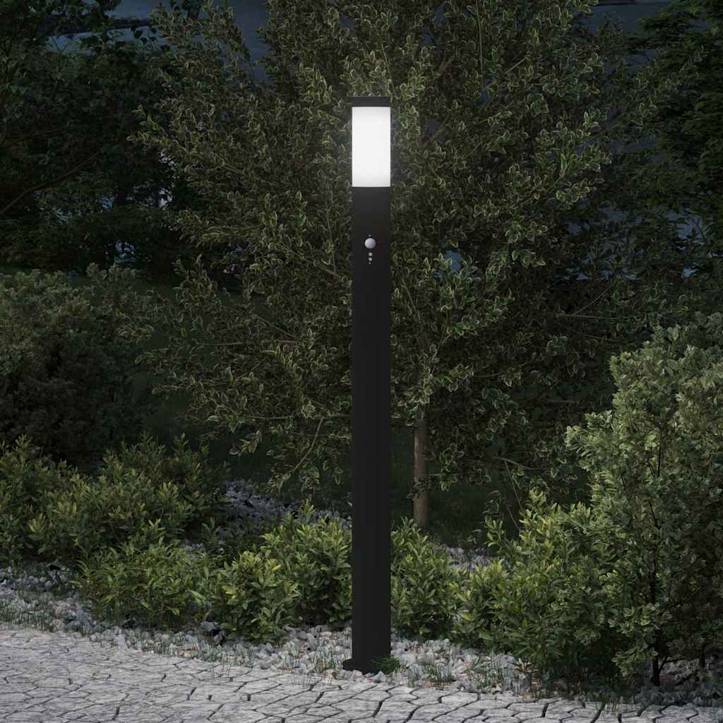 vidaXL Pollerleuchte mit Sensor 110 cm Edelstahl IP44