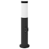 vidaXL pollarvalgusti pistikupesaga 50 cm roostevaba teras IP44