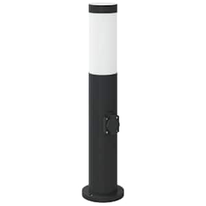 vidaXL pollarvalgusti pistikupesaga 50 cm roostevaba teras IP44