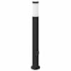 vidaXL pollarvalgusti pistikupesaga 80 cm roostevaba teras IP44