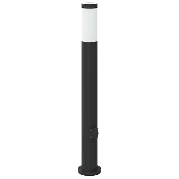 vidaXL pollarvalgusti pistikupesaga 80 cm roostevaba teras IP44