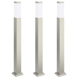 vidaXL pollarvalgustid 3 tk 80 cm roostevabast terasest IP44