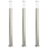 vidaXL pollarvalgustid 3 tk 110 cm roostevabast terasest IP44