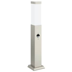 vidaXL anduriga postvalgusti 50 cm roostevaba teras IP44
