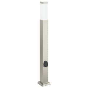 vidaXL pollarvalgusti pistikupesaga 80 cm roostevaba teras IP44
