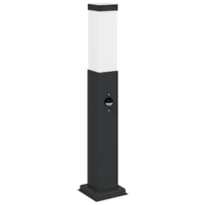 vidaXL anduriga postvalgusti 50 cm must IP44