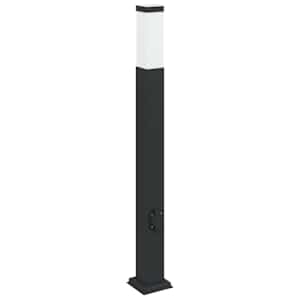 vidaXL pollarvalgusti pistikupesaga 80 cm must IP44