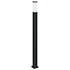 vidaXL pollarvalgusti pistikupesaga 110 cm must IP44