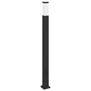 vidaXL pollarvalgusti pistikupesaga 110 cm must IP44