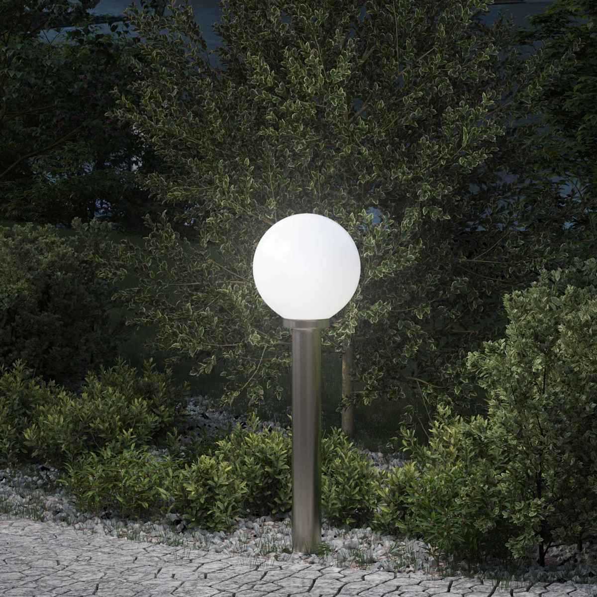 Pullertlampe 80 cm rustfrit stål IP44 - Billede 4
