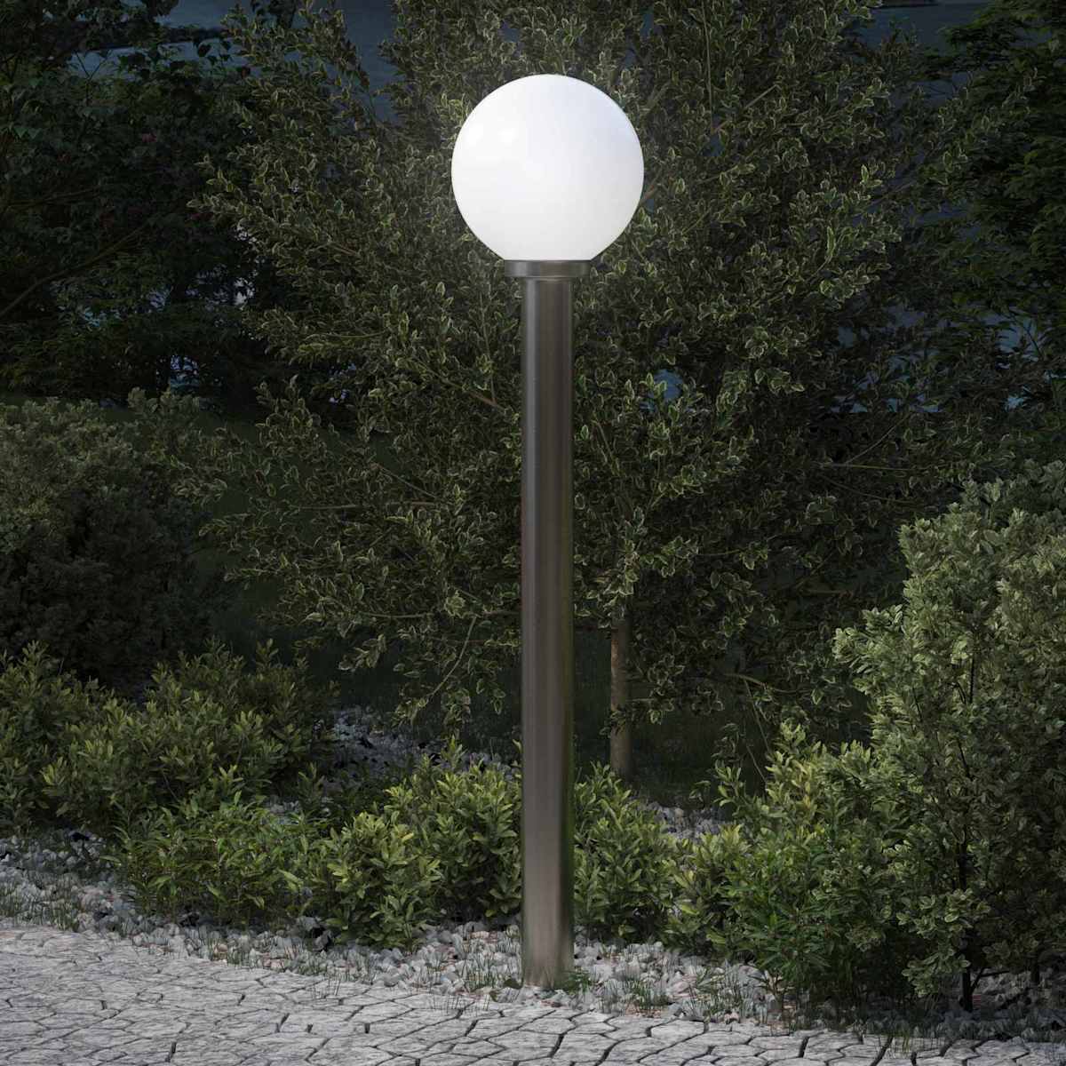 Pullertlampe 120 cm rustfrit stål IP44 - Billede 4