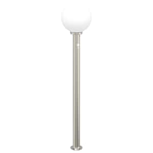 vidaXL anduriga postvalgusti 120 cm roostevaba teras IP44