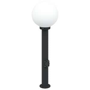 vidaXL pollarvalgusti pistikupesaga 80 cm must IP44