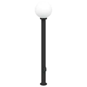 vidaXL pollarvalgusti pistikupesaga 120 cm must IP44
