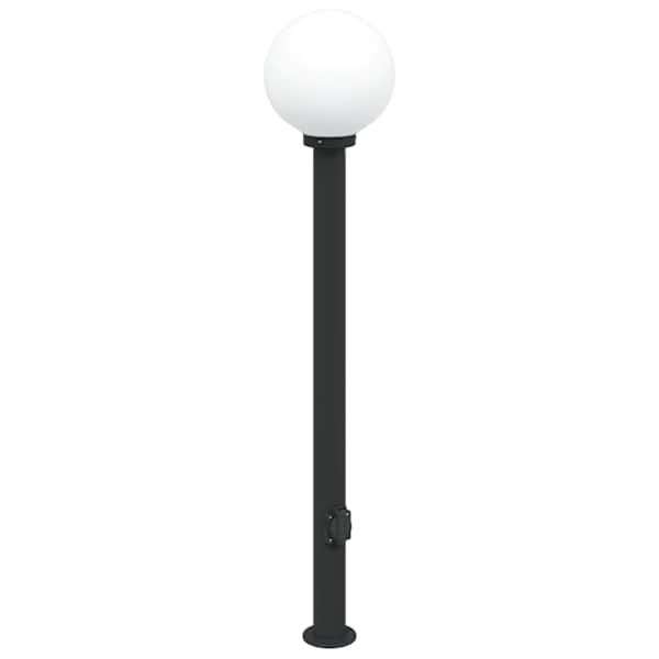 vidaXL pollarvalgusti pistikupesaga 120 cm must IP44