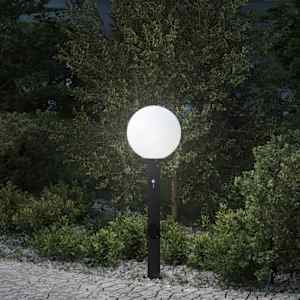Stebriček s senzorjem in vtičnico 80 cm črne barve IP44