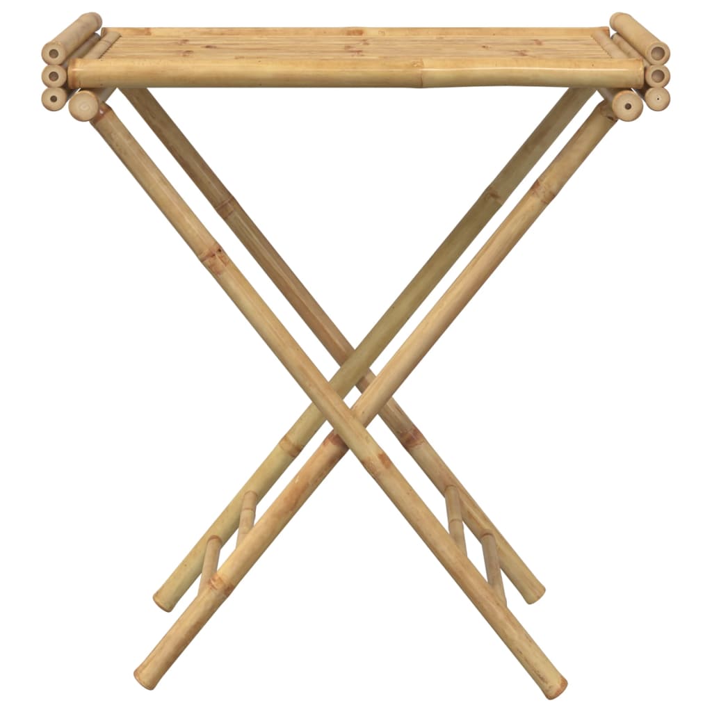 Dienbladtafel inklapbaar 70,5x42,5x80 cm bamboe