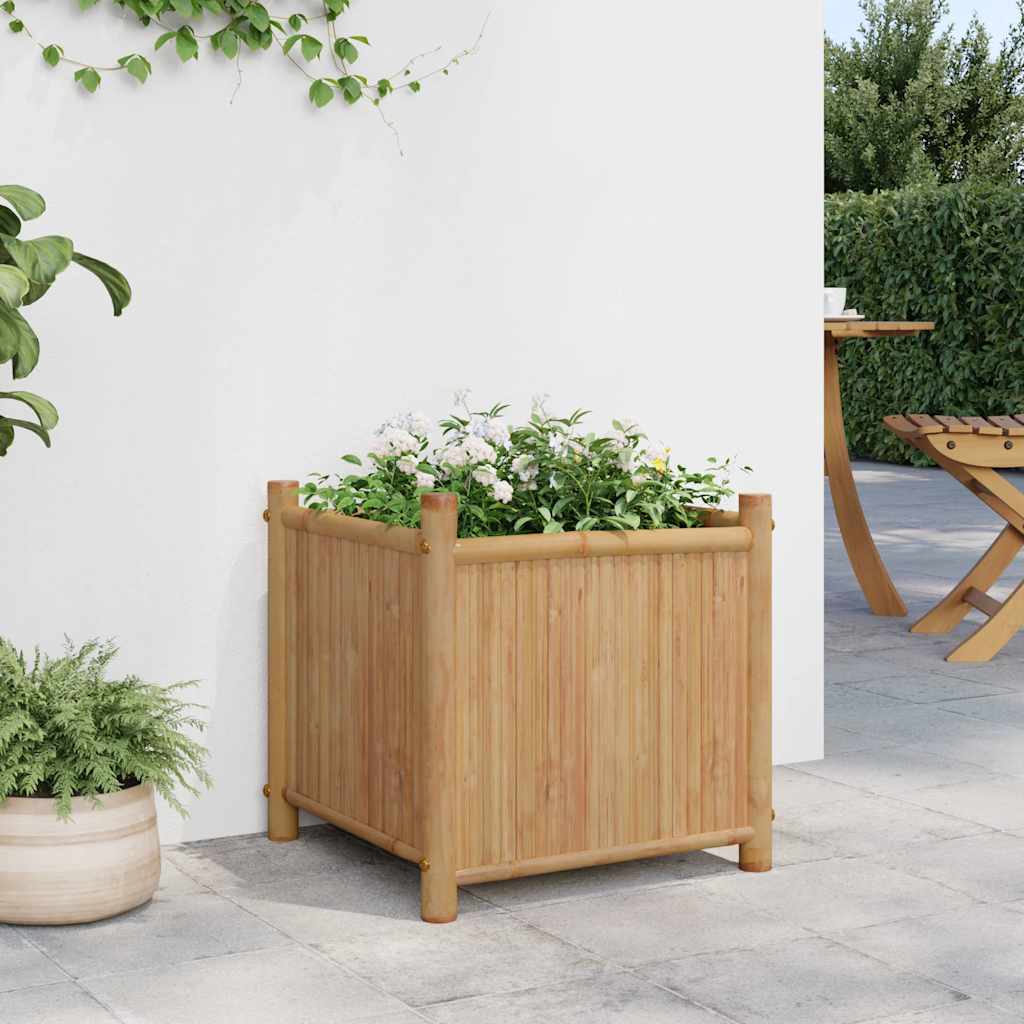 vidaXL Plantenbak 40x40x40 cm bamboe afbeelding