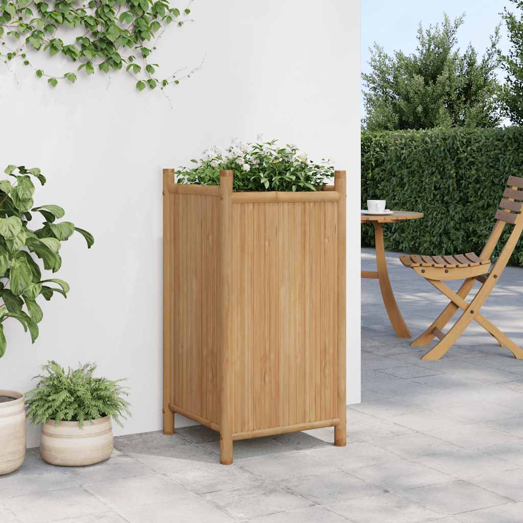 vidaXL Plantenbak 40x40x80 cm bamboe afbeelding