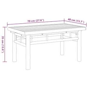 Konferenční stolek 70 x 40 x 35 cm bambus - obrázek 8