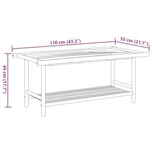 Konferenční stolek 110 x 55 x 45 cm bambus - obrázek 8