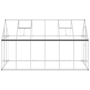 Skleník s podkladovým rámem stříbrný 334 x 169 x 195 cm hliník - obrázek 4
