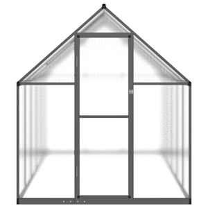 Skleník s podkladovým rámem antracitový 334x169x195 cm hliník - obrázek 3