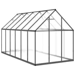 Skleník s podkladovým rámem antracitový 334x169x195 cm hliník - obrázek 5