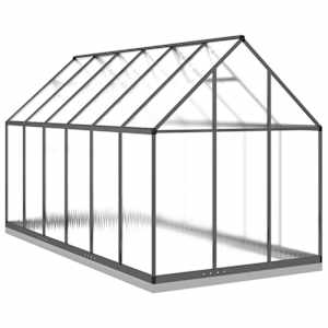 Skleník s podkladovým rámem antracitový 334x169x202 cm hliník - obrázek 5