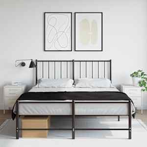 Nočna omarica 2 kosa bela 36x39x50,5 cm jeklo