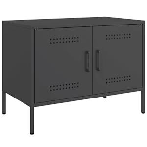 TV skříňky 2 ks černé 68 x 39 x 50,5 cm ocel - obrázek 6