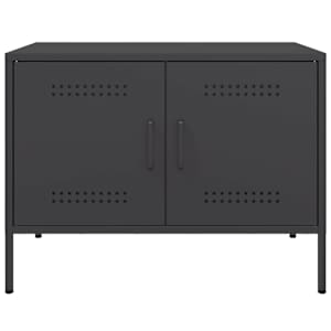 TV skříňky 2 ks černé 68 x 39 x 50,5 cm ocel - obrázek 7