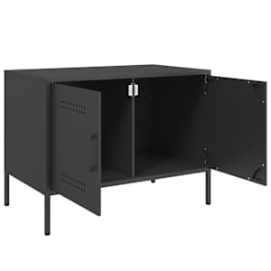 TV skříňky 2 ks černé 68 x 39 x 50,5 cm ocel - obrázek 10