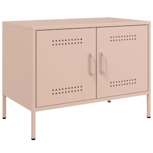 TV skříňka růžová 68 x 39 x 50,5 cm ocel - obrázek 2